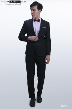 Bộ Suit Đen Thun Modern Fit TGS017